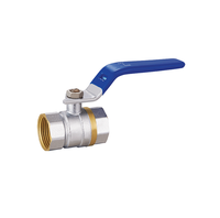 Vanne à boisseau sphérique en laiton durable en gros d'usine précision CNC longue poignée Double filetage interne DN15 vanne d'eau manuelle OEM