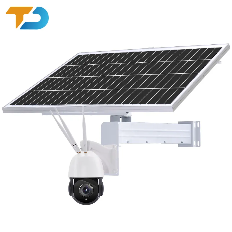 TecDeft Camera Năng Lượng Mặt Trời Chạy Bằng Pin 60w60ah 4G Camera An Ninh Hệ Thống Camera CCTV Năng Lượng Mặt Trời Không Dây Ngoài Trời