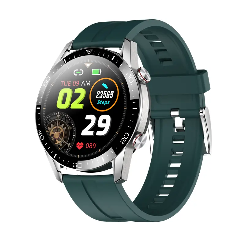 Lemfo-montre connectée, moniteur d'activité physique, smartwatch, moniteur d'ecg, avec écran entièrement tactile, étanche IP68, avec protecteur de verre