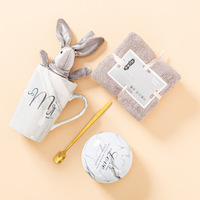 Ensemble de tasses en céramique, coffret cadeau souvenir, cadeau d'affaires créatif, activité de promotion d'ouverture, tasse à eau de mariage