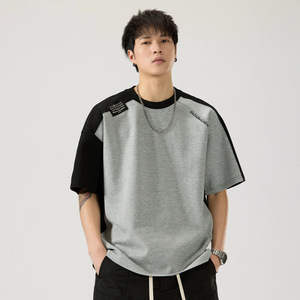 เสื้อยืดดีไซน์เนอร์สไตล์อเมริกันเรโทรแขนสั้น Dropshipping 2026 - เสื้อลำลองพิมพ์ลายสไตล์ใหม่รับซัมเมอร์ - เสื้อครึ่งแขนใส่สบาย - Product Image 3