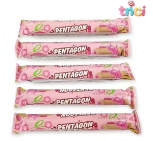 Rollos Crujientes <span class=keywords><strong>de</strong></span> <span class=keywords><strong>Fibra</strong></span> <span class=keywords><strong>de</strong></span> Trigo con Forma <span class=keywords><strong>de</strong></span> Estrella Rellenos <span class=keywords><strong>de</strong></span> Chocolate y Leche, Personalizables OEM ODM, Populares y Más Vendidos - Product Image 4