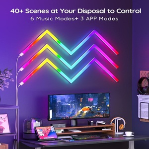 CL Lighting E-commerce Supplier Custom Logo Smart Rgb Magic Color Gaming <strong>Led</strong> <strong>Lights</strong> for Gaming Room Decoration - Product Image 2