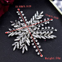 WHD-094 Keering Luxury 3D Appliques en strass faites à la main, motifs de feuilles décoratives tissées pour robes de mariée