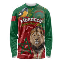 Maroc chemises de football personnalisées motif complet chiffres numéros maillots à manches longues vêtements de sport respirant léger haut à manches longues