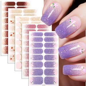 Tùy chỉnh thuần chay 3D <span class=keywords><strong>Nail</strong></span> Art Stickers toxnic miễn phí màu tím gradient long lanh Ongles sang trọng bóng <span class=keywords><strong>Nail</strong></span> kết thúc tốt đẹp cho DIY sơn móng tay - Product Image 1