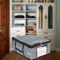 Sac de rangement, organiseurs souples, sac de rangement, ensemble de 2 vêtements, couverture, couette, couette, sac de rangement, conteneurs pour étagère de placard/vente en gros