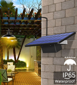 <span class=keywords><strong>Lampe</strong></span> <span class=keywords><strong>Solaire</strong></span> Suspendue à Double Tête 1-vers-2, 32 LED, Batterie LiFePO4 5500mAh, Lumière Permanente <span class=keywords><strong>pour</strong></span> Abri Extérieur et Pergola - Product Image 1