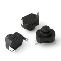 Lampe de poche électronique à courant élevé 10A 250V 13mmx18mm KAN-9, interrupteur à bouton-poussoir sans verrouillage 1NO 2p IP23
