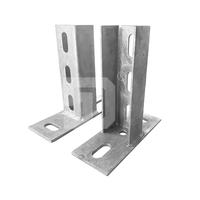 Accessoires de supports photovoltaïques, base à trois trous, connecteur triangulaire pour le montage de panneaux solaires