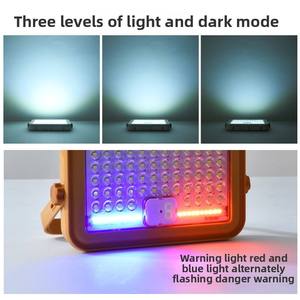<span class=keywords><strong>Projecteur</strong></span> <span class=keywords><strong>solaire</strong></span> pour marché nocturne et camping, étanche IP65, angle de faisceau de 180°, autonomie ultra-longue - Product Image 4