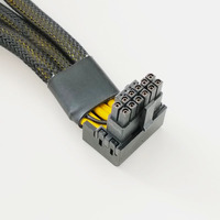 Adaptateur GUP 12VHPWR 90 ou 180 degrés, câble PCIe 5.0 avec câble PVC 16 broches vers 3x 8 broches pour cartes RTX 4090 4080