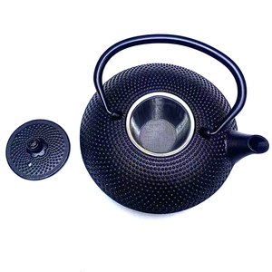 Hervidores y ollas de té de hierro fundido de estilo Zen japonés tradicional, hervidores de agua negros antiguos, juegos de café y té - Product Image 2