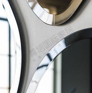 Specchio da Bagno Nordico Ultra Bianco a Parete, Specchio Decorativo per Trucco, <span class=keywords><strong>Ingresso</strong></span> e Corridoio, Specchio di Design - Product Image 2