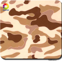 Film PVA hydrographique camouflage et motif arbre Tsautop 50 cm pour impression par transfert d'eau sur plastique, métal et céramique