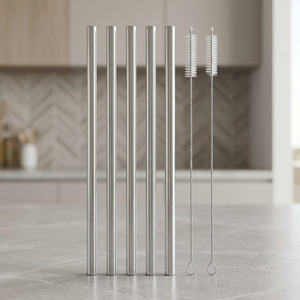 High Quality Food Grade <b>Stainless</b> <b>Steel</b> Reusable Eco-Friendly Bar Accessories Drinking <b>Straws</b> - Product Image 3