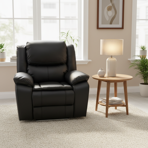Fauteuil inclinable sectionnel manuel en cuir Frank, confortable et très vendu, idéal pour un salon familial chaleureux - Product Image 3