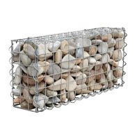 Keranjang Gabion Estetis untuk Pot Bunga Batu dan Dekorasi Taman Dinding Penahan Tanah