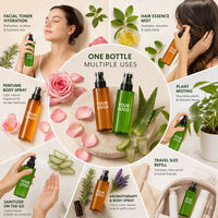 Flacon pulvérisateur à fine brume personnalisé en PET, atomiseur de toner, 120 ml, 150 ml, 200 ml, 250 ml, emballage cosmétique pour soins de la peau