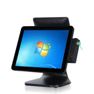 De Nieuwste Restaurant 15 Inch Waterdichte Capacitieve Touchscreen Alles In Een Pos-systeem