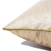 Housse de coussin moderne en jacquard beige 45*45cm, housse de coussin de luxe 18*18 pouces 20*20 pouces, décoration de canapé