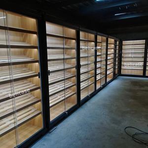 Smoke Shop <strong>Showcase</strong> 4000Ct Walk in Humidor Cherry Cigar Display Case With Led Lighting Cigar <strong>Room</strong> Cigar Cabinet Humidor - Product Image 3