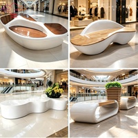 Chaises d'attente en fibre de verre pour zones de repos de centres commerciaux, design créatif animaux de dessin animé, sur mesure, pour parcs et espaces de loisirs extérieurs