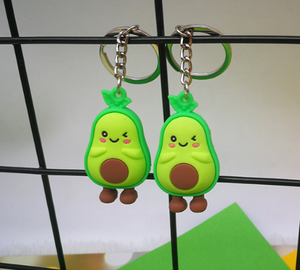 Avocado Custom Made PVC 3D Fruit Keychain for Car Pendants Promotional Gifts - Product Image 4