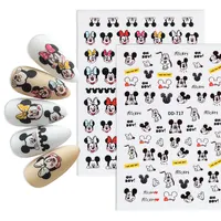 Nails Art Nail Stickers HONEY GIRL New Arrival Nails Art 3D Cartoon Wholesale Mickey Mouse Nail Stickers Decals