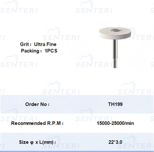 Bánh xe đánh bóng phòng thí nghiệm nha khoa với Mẹo Mài Kim Cương cao su phù hợp để đánh bóng Mão Zirconia. - Product Image 5