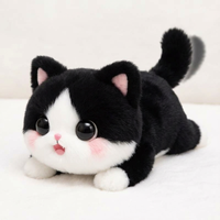 Robot émotionnel intelligent IA, jouet de bureau pour animaux de compagnie avec interaction tactile et réponses expressives, en peluche, 31-50 cm, pour tous les âges
