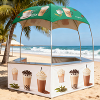 Tente dôme événementielle 3x3m, Tente dôme de table, Tente dôme de présentation, Tente de stand extérieur, Tente de chapiteau, Kiosque promotionnel hexagonal, Tente comptoir dôme à vendre