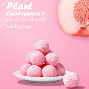 Mascarilla exfoliante corporal personalizada, exfoliante corporal redondo, suave, elimina la piel muerta, dibujo de azúcar, bola exfoliante - Product Image 3