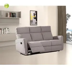 אמריקאי סגנון חום 6 מושב בדים reclinable ספת סלון רהיטים 7079
