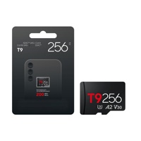 Carte mémoire SD 256 Go T9 U3 A2 V30 200 Mo/s pour drones, caméras d'action, Pocket4