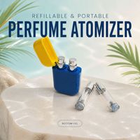 Ensemble de 2 vaporisateurs de parfum de voyage rechargeables en forme de carte, format poche, remplissage par le bas, couleur personnalisée