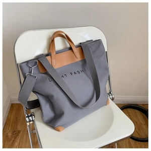 Free Design Eco Friendly <b>Canvas</b> <b>Tote</b> Bags with Embroidery Printed Logo Open Closure Two Straps Unisex Large Capacity - Product Image 3