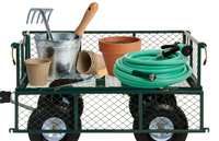 Mini tracteur utilitaire, benne, chariot d'outils de jardin, chariot de remorque de maille de soudage, roue pneumatique 10x3,50-4