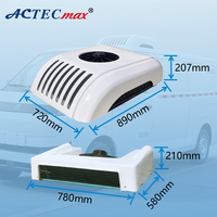 Unidad de Refrigeración para Camiones de Última Milla, 12V 24V, Montada en el Techo, Contenedor Aislado de 5m³, Sistema de Refrigeración Eléctrico