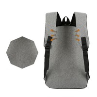 Tas bisnis sekolah pria, ransel tiga potong Oxford USB eksternal trendi Set ransel Laptop