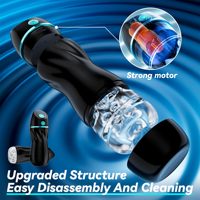 Masturbateur masculin interactif AI à succion, jouet de stimulation orale, contrôle par application, pompe à pénis, vibration, succion, vagin de poche, stimulateur automatique pour hommes