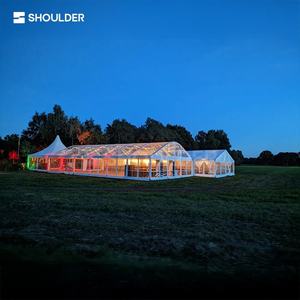 Tentes de mariage de luxe, structure arquée extérieure, cadre en aluminium, toit en PVC transparent, tente événementielle résistante au vent, chapiteau pour église et fête - Product Image 4