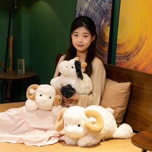 Nuovi simpatici piccoli animali di peluche bambole imbottite di pecore e mucche Super morbidi regali di compleanno per ragazze alleviare lo Stress - Product Image 5