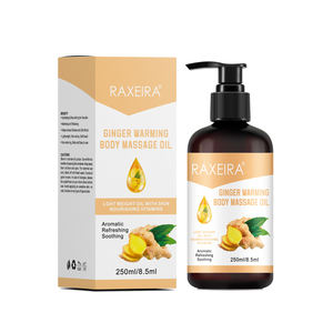 Aceite de Masaje de Semillas de Jengibre de Marca Privada, Hidratante, Calmante, Rejuvenecedor, 250 ml, Aceite Corporal Antienvejecimiento para Relajación en Spa - Product Image 1