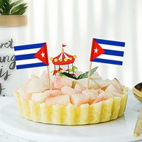 Grosir Bendera Tusuk Gigi Kuba Baru dan Tusuk Gigi Bendera Mini Kecil untuk Dekorasi Pesta