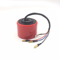 Moteur à aimant permanent sans balais 24V-36V 70mm avec roue en PU, télécommande, planche à roulettes électrique, longboard 150W-300W