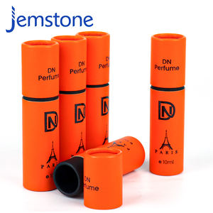 Thé rond cylindre boîte noir parfum bougie beauté cosmétique huile artisanat essentiel papier Tube emballage pour vêtements - Product Image 5