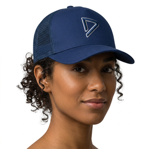 Gorras Trucker de Malla de Algodón de 5 Paneles, Bordadas en 3D, Unisex, para Verano, Estilo Casual Deportivo, Ajustables con Cierre a Presión - Product Image 4