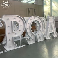 Lettres lumineuses néon RGB personnalisées pour mariage en plein air, lettres et chiffres de A à Z, panneaux lumineux à LED pour la décoration d'événements et de fêtes