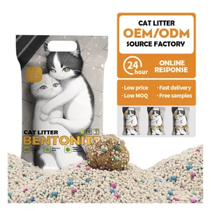 Lettiera di argilla di sabbia Bentonite gatti di vendita calda per animali domestici forniture di bentonite all'ingrosso migliori per gatti lettiera per gatti con il prezzo all'ingrosso